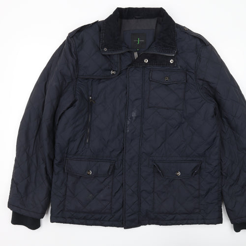 Jasper Conran Men's Black Quilted Jacket XL