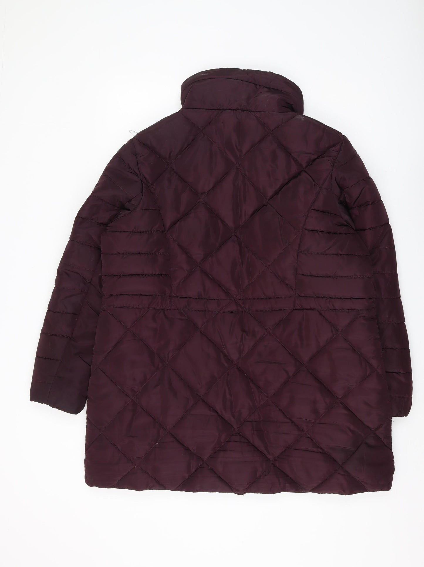 Marks and Spencer Women's Purple Puffer Coat Size 16