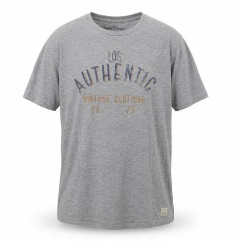 Jack & Jones Men's Grey Vintage Print T-Shirt Size L