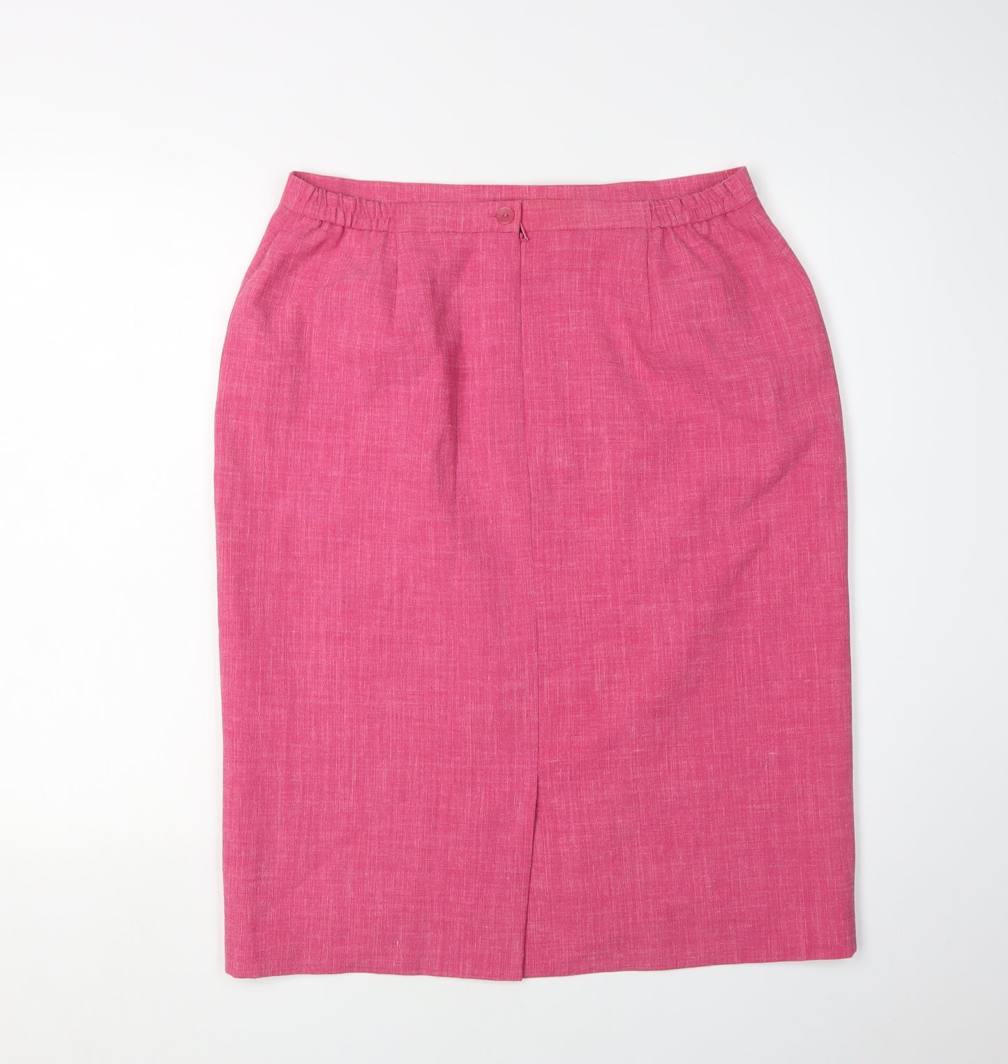 Eastex Women's Pink Knee Length Pencil Skirt, Size 14