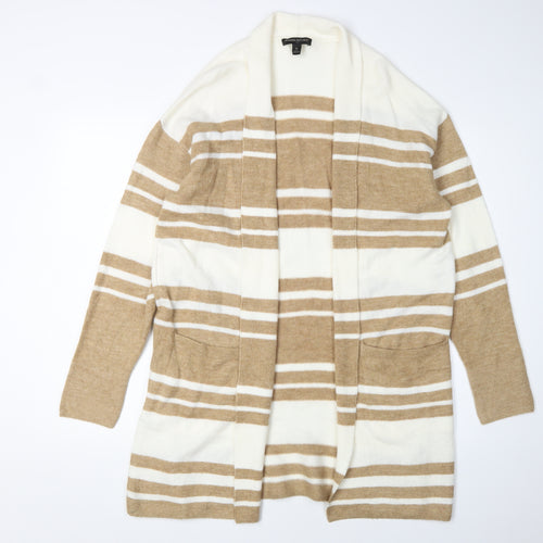Banana Republic Women's Beige Striped Cardigan M