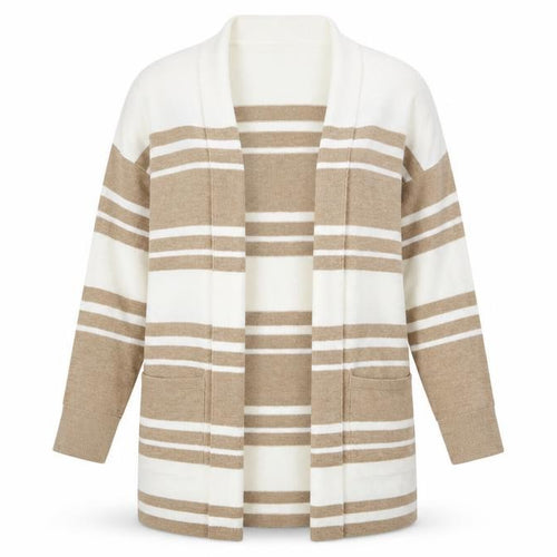 Banana Republic Women's Beige Striped Cardigan M