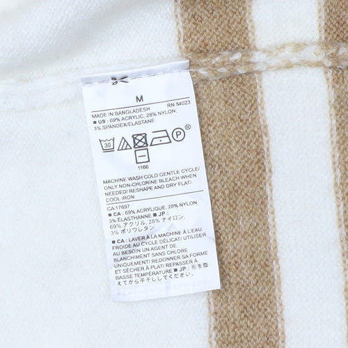 Banana Republic Women's Beige Striped Cardigan M