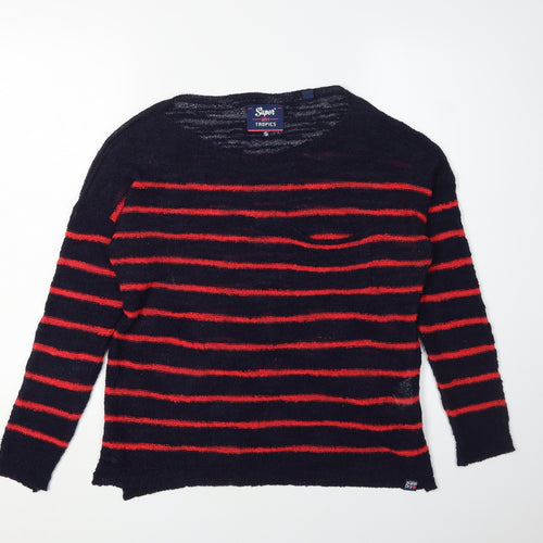 Superdry Women's Multicoloured Striped Pullover Jumper - S