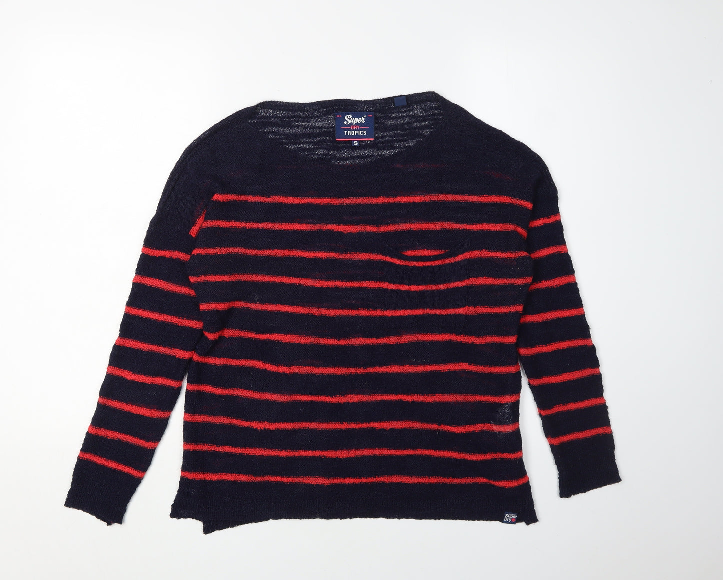 Superdry Women's Multicoloured Striped Pullover Jumper - S