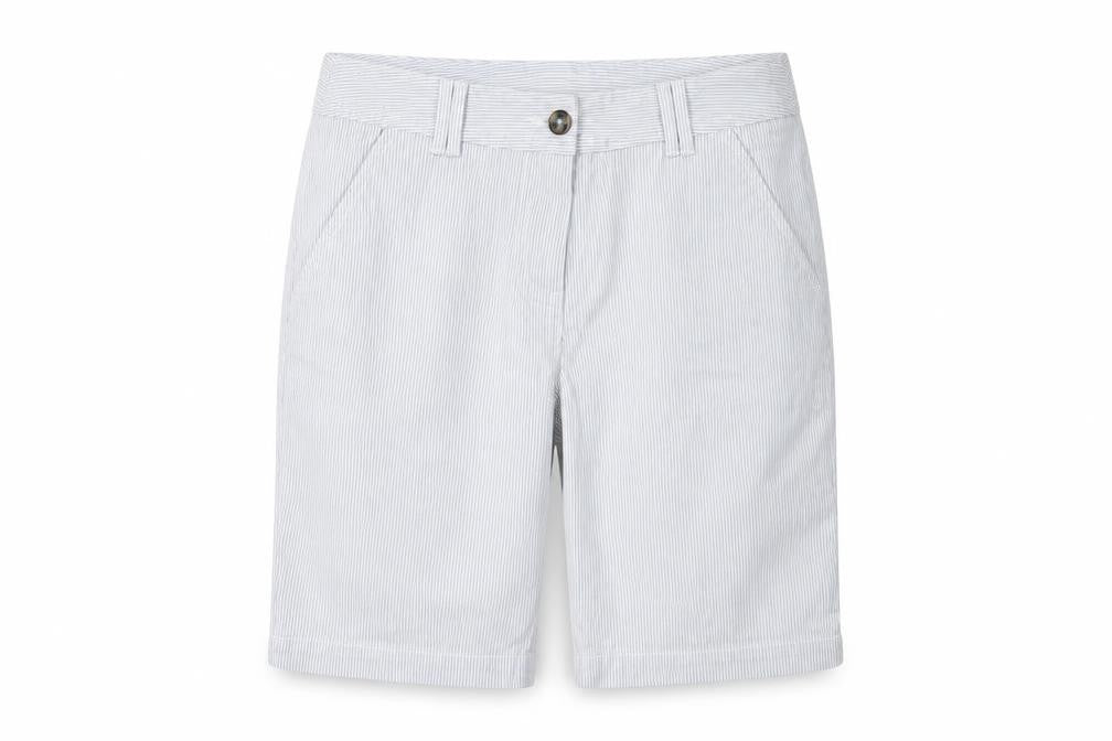 Front view of White Stuff Women's Bermuda Shorts UK 6 White