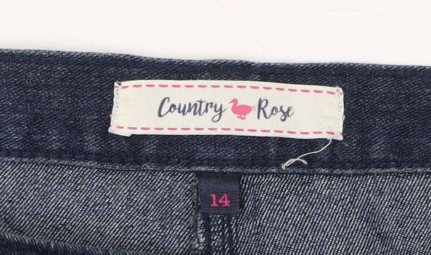 Country Rose Women's Blue Straight Jeans - Size 14