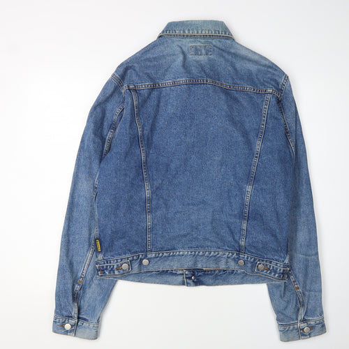Armani Jeans Women's Blue Denim Jacket - Size 22
