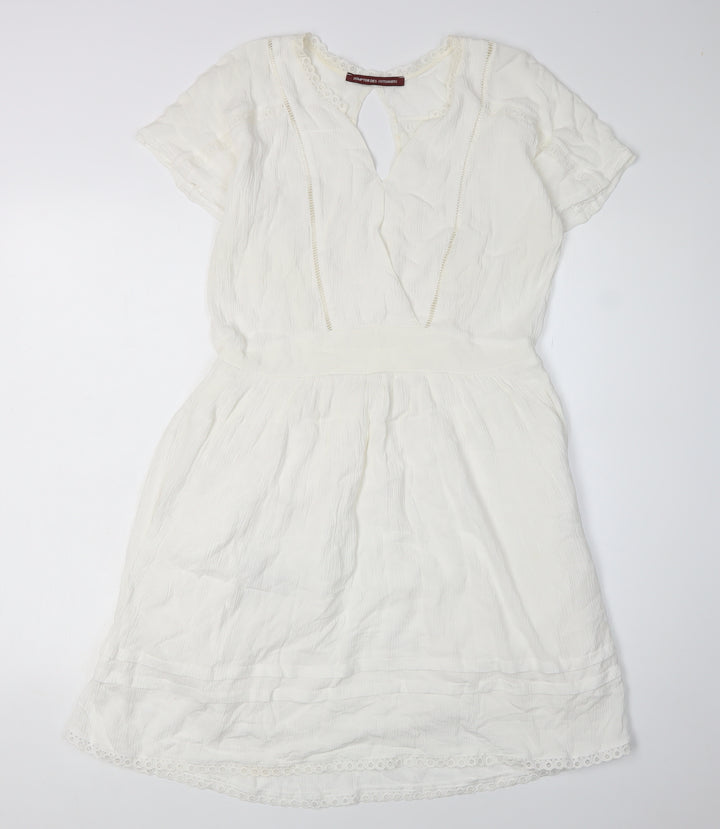 Comptoir des Cotonniers Women's Ivory Shift Dress Size 10
