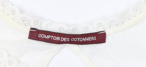 Comptoir des Cotonniers Women's Ivory Shift Dress Size 10