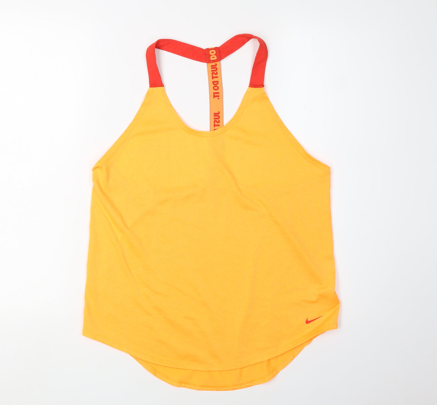 Nike Women's Orange Racerback Tank Top M Gym