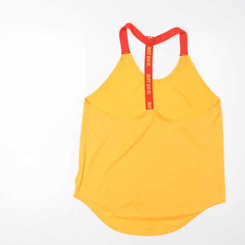 Nike Women's Orange Racerback Tank Top M Gym