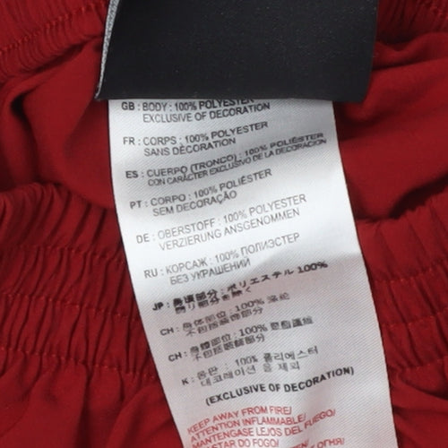 New Balance Unisex Baby Red Shorts 3-6 Months Polyester