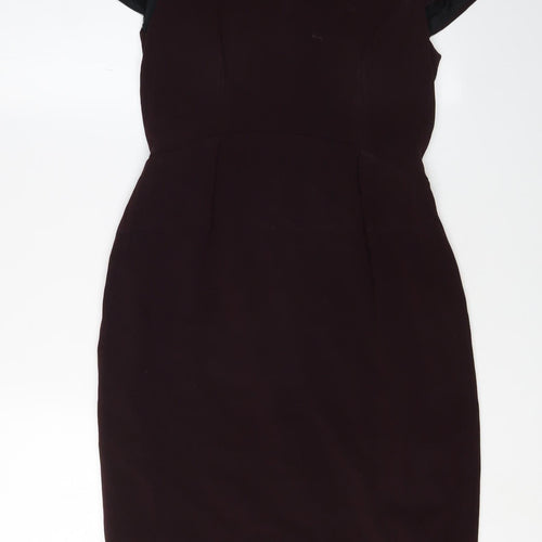 Jigsaw Women's Purple Sheath Dress - Size 10