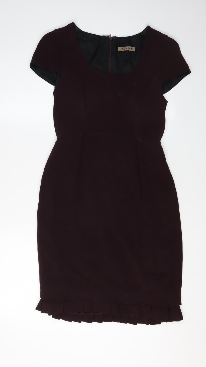 Jigsaw Women's Purple Sheath Dress - Size 10