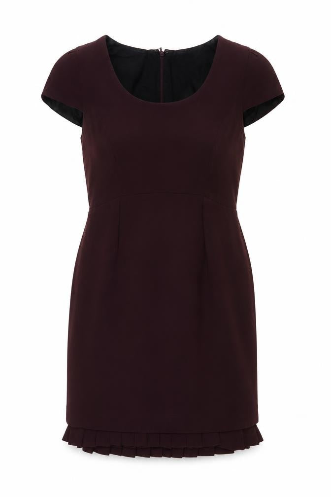 Front view of Jigsaw Women's Purple Sheath Dress -, size 10