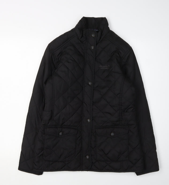 Regatta Women's Black Quilted Jacket Size 10