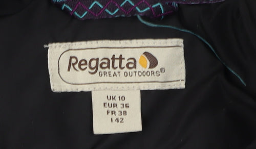 Regatta Women's Black Quilted Jacket Size 10