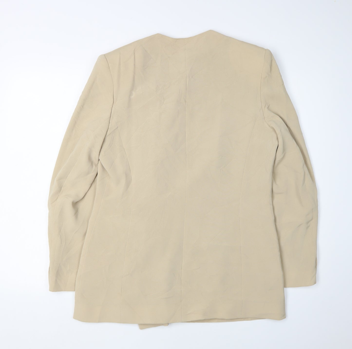 Alexon Women's Beige Double-Breasted Blazer, Size 12