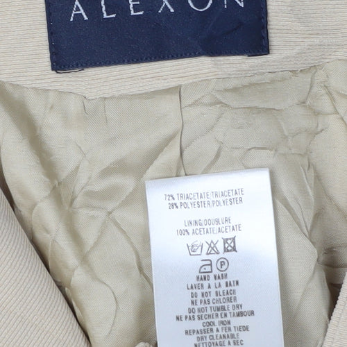 Alexon Women's Beige Double-Breasted Blazer, Size 12