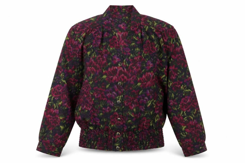 Front view of Eastex Women's Multicoloured Floral Blouse, size 10