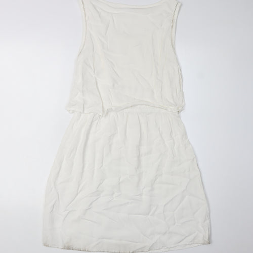Jacqueline de Yong Women's Ivory Shift Dress, Size 10