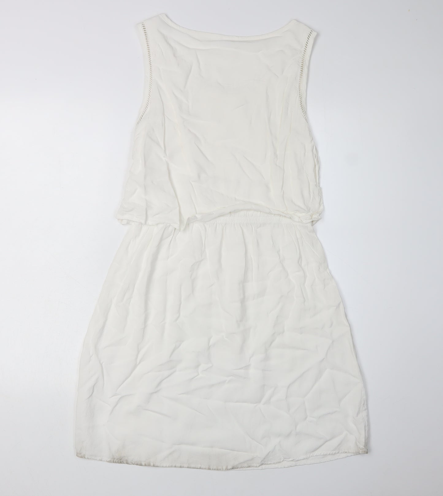 Jacqueline de Yong Women's Ivory Shift Dress, Size 10