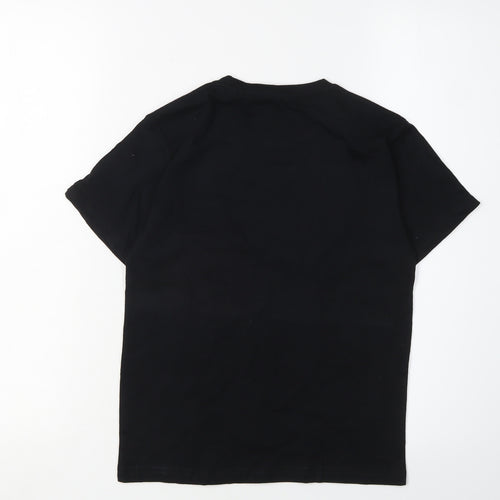 UFC Boys Black T-Shirt Size 9-10 Graphic Cotton Casual
