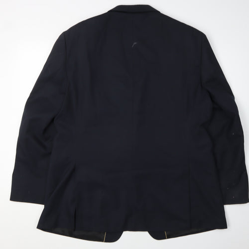 Dehavilland Men's Blue Blazer 46 Regular Fit