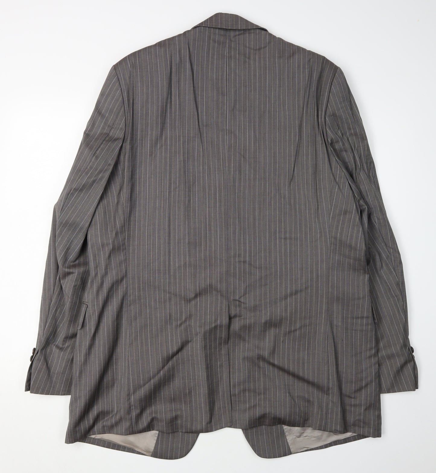 Van Gils Men’s Grey Striped Suit Jacket Size 46R