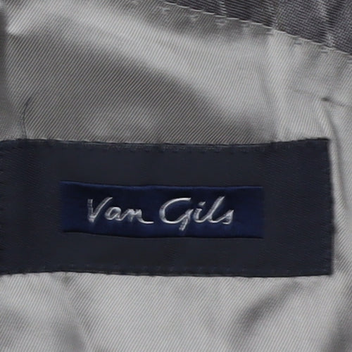 Van Gils Men’s Grey Striped Suit Jacket Size 46R