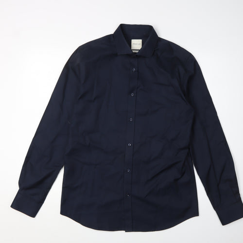 Premium by Jack & Jones Men's Blue L Button-Up Shirt
