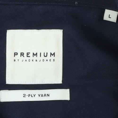 Premium by Jack & Jones Men's Blue L Button-Up Shirt