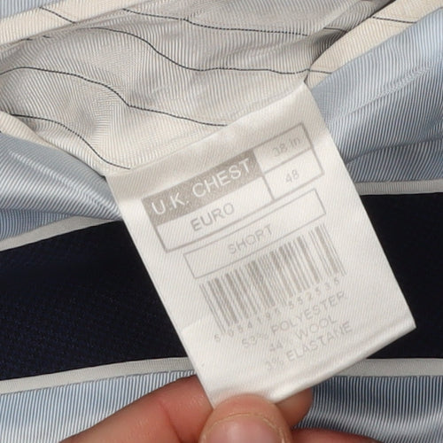 Jeff Banks Men's Blue Blazer Size 38S