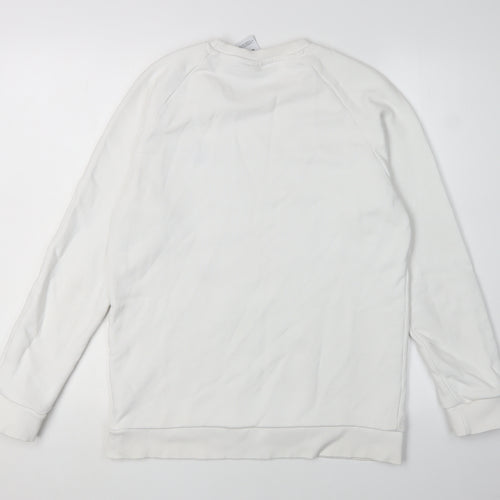 Adidas Unisex White Pullover Sweatshirt S Casual