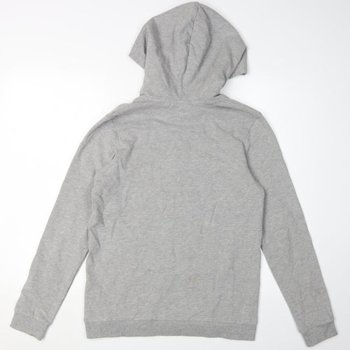 Jack & Jones Boys Hoodie Grey Pullover 164 Logo Graphic