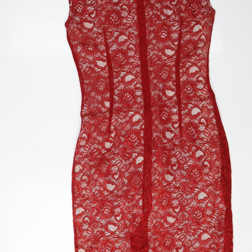 Jaeger Red Women's Sheath Dress, Size 10, Cocktail Elegance