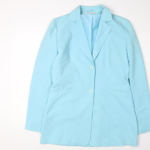 Long Tall Sally Blue Blazer, Women's Size 14, Lined