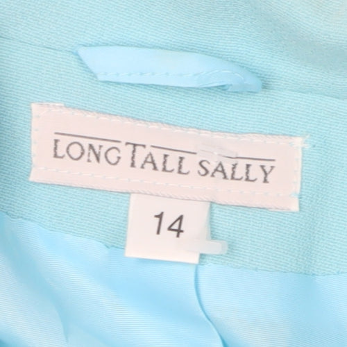 Long Tall Sally Blue Blazer, Women's Size 14, Lined