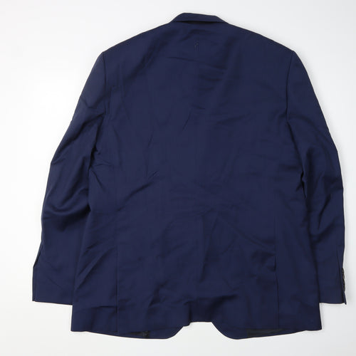 Marks and Spencer Men's Blue Wool Blazer 46R