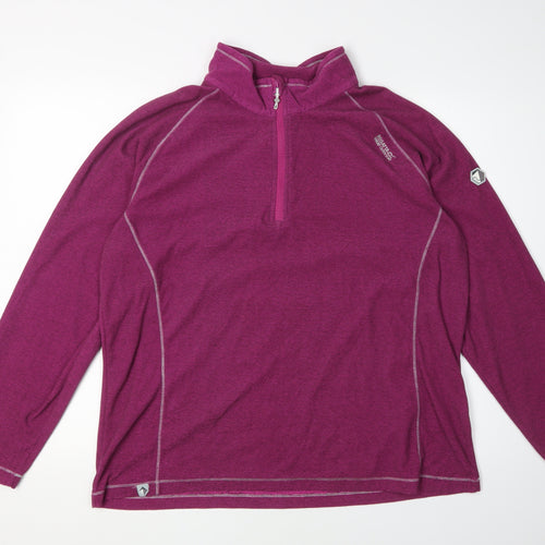 Regatta Women's Purple High Neck Pullover Sweatshirt 18