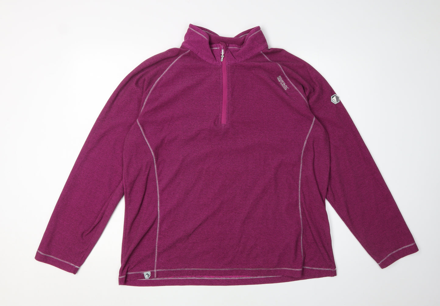 Regatta Women's Purple High Neck Pullover Sweatshirt 18