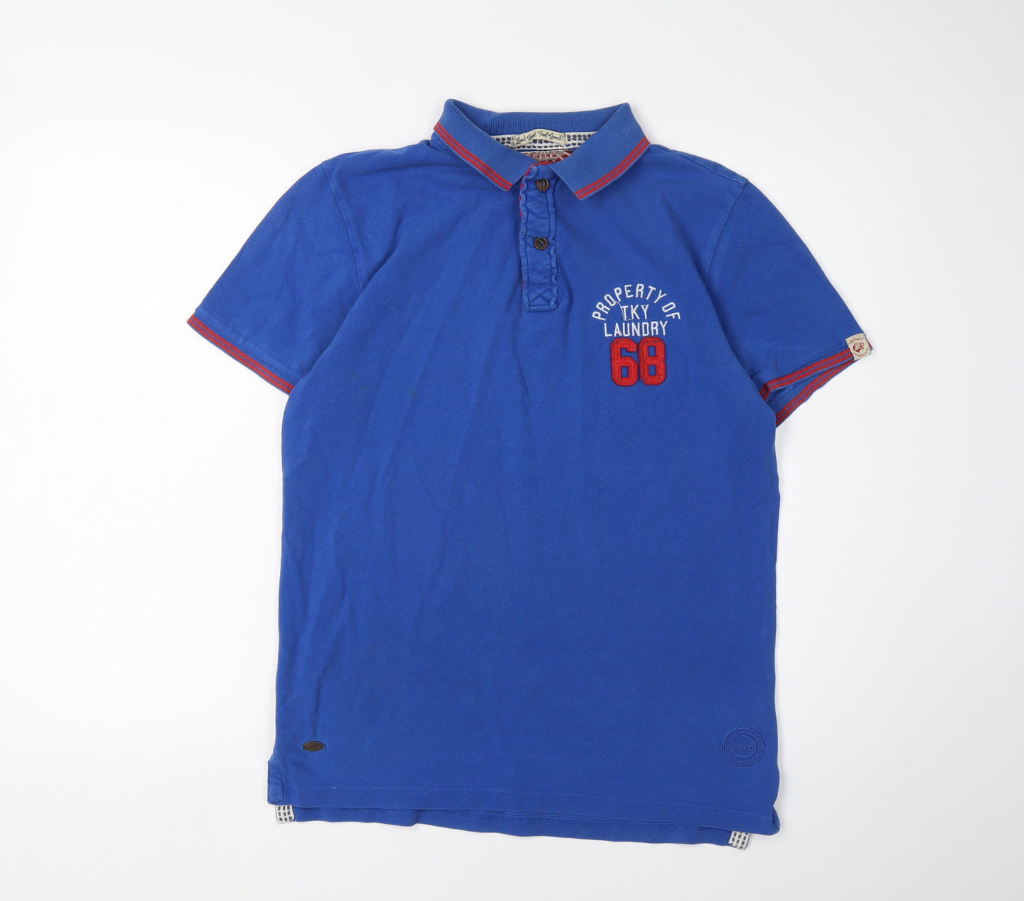 Tokyo Laundry Men's Blue Polo Shirt M Casual Style