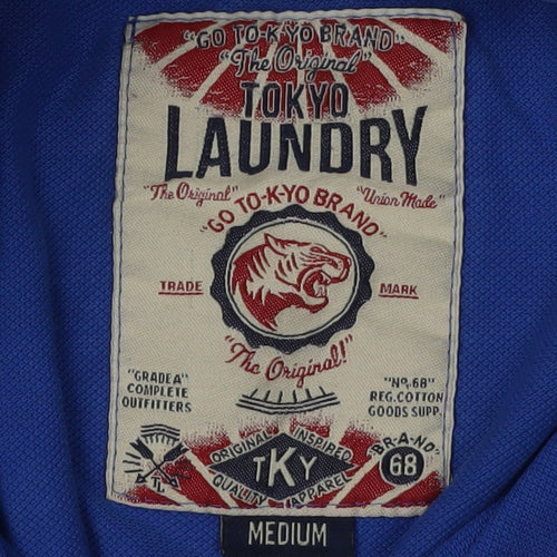 Tokyo Laundry Men's Blue Polo Shirt M Casual Style