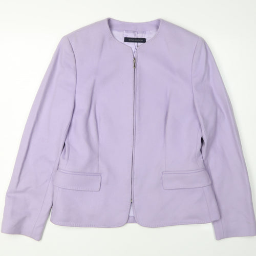 Windsmoor Women’s Purple Wool Blazer Jacket, Size 10