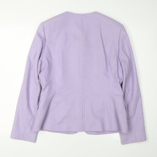 Windsmoor Women’s Purple Wool Blazer Jacket, Size 10