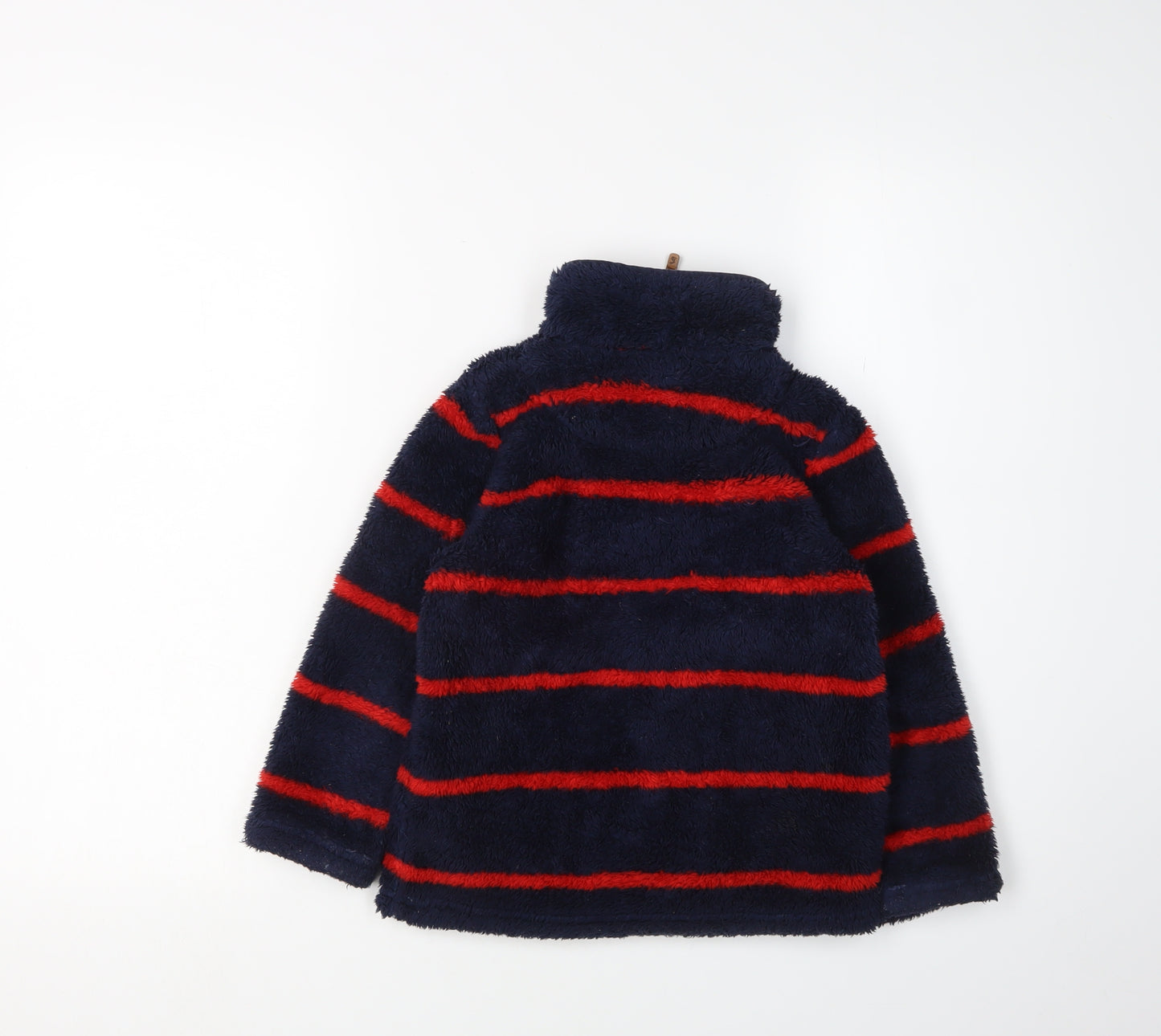 Joules Boys Blue Striped Fleece Sweatshirt 5-6 Years