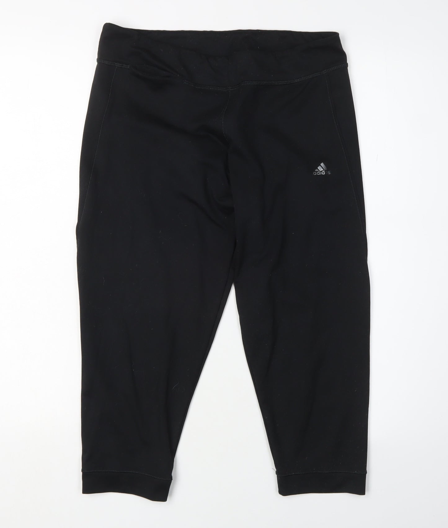Adidas Women's Black Stretch Cropped Leggings M