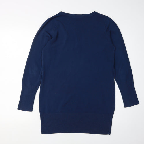 Dorothy Perkins Women's Blue V-Neck Pullover Jumper Size 12