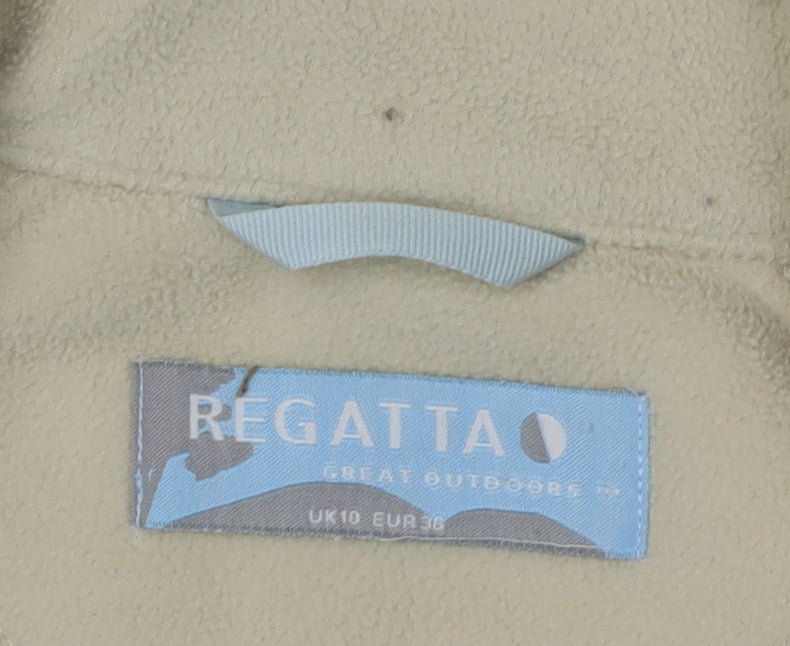 Regatta Beige Women's Fleece Jacket, Size 10, Full Zip
